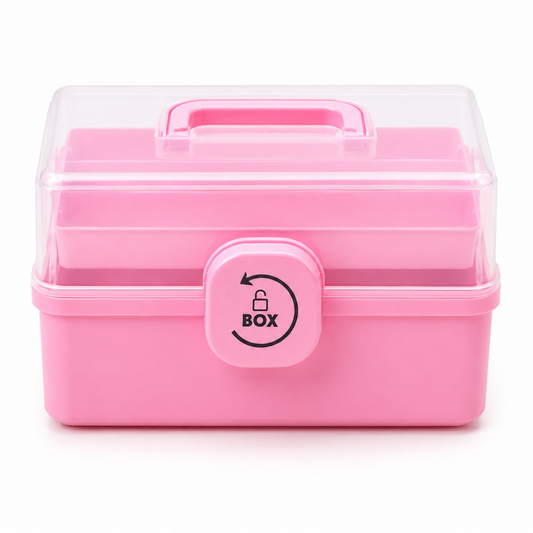 Premium Cosmetic & Multipurpose Storage Organizer Box with Secure Lock