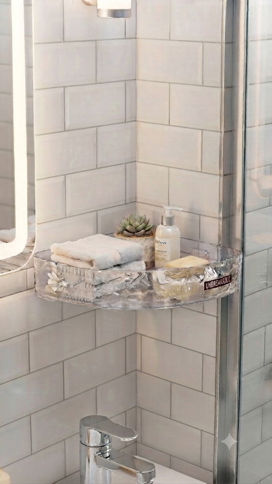 Corner And Mid Wall Mounted Shelf Organizer