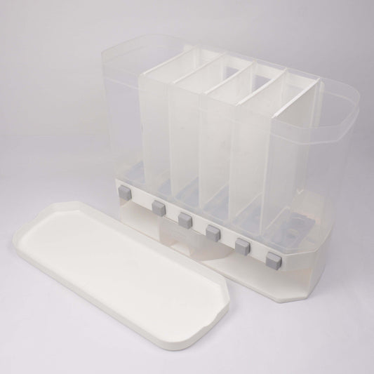 Premium 6-Grid Dal, Rice & Grain Storage Organizer