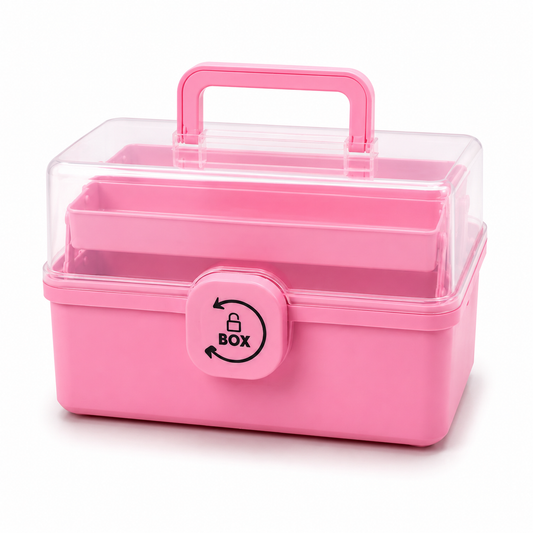 Premium Cosmetic & Multipurpose Storage Organizer Box with Secure Lock