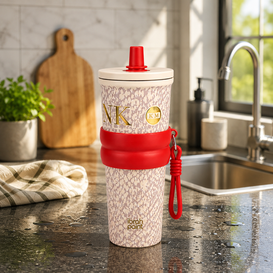 Premium Stainless Steel Tumbler with Carry Strap