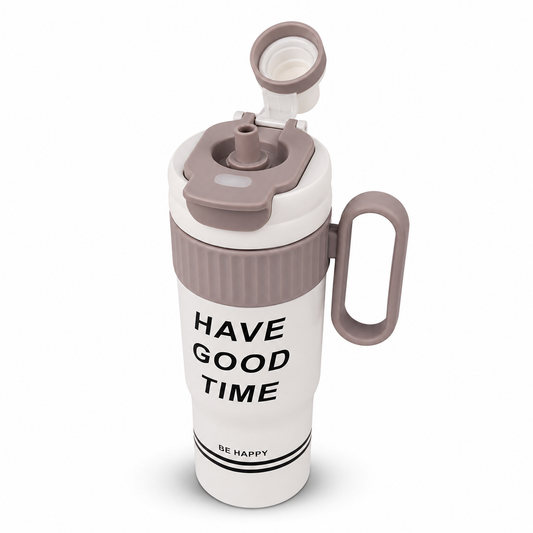 Premium Insulated Tumbler & Flip Straw Lid – 1200ml